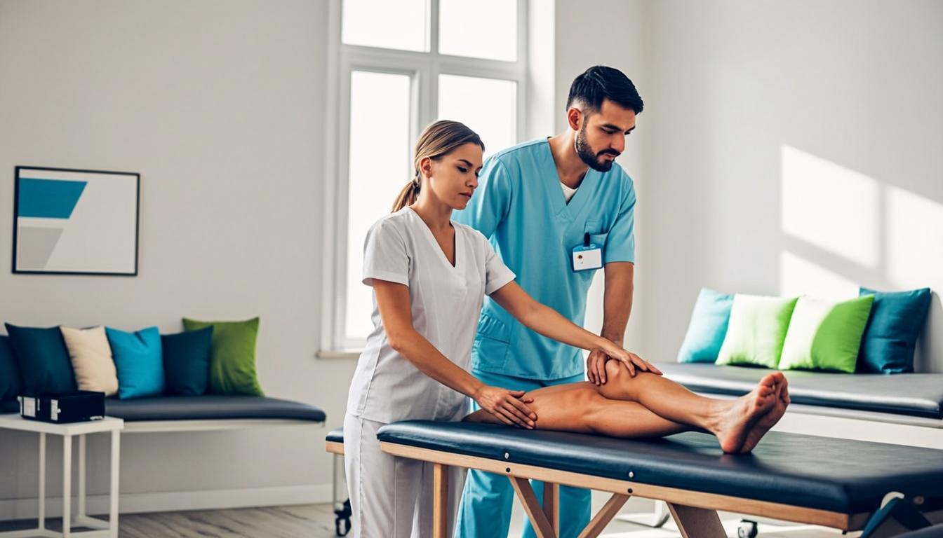 Professional physiotherapy session